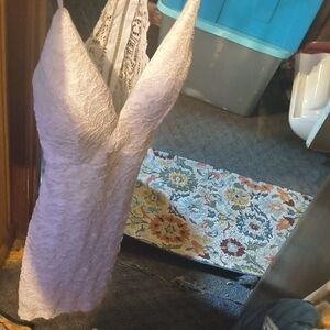 Emerald Sundae Lavender Lace Maxi Dress